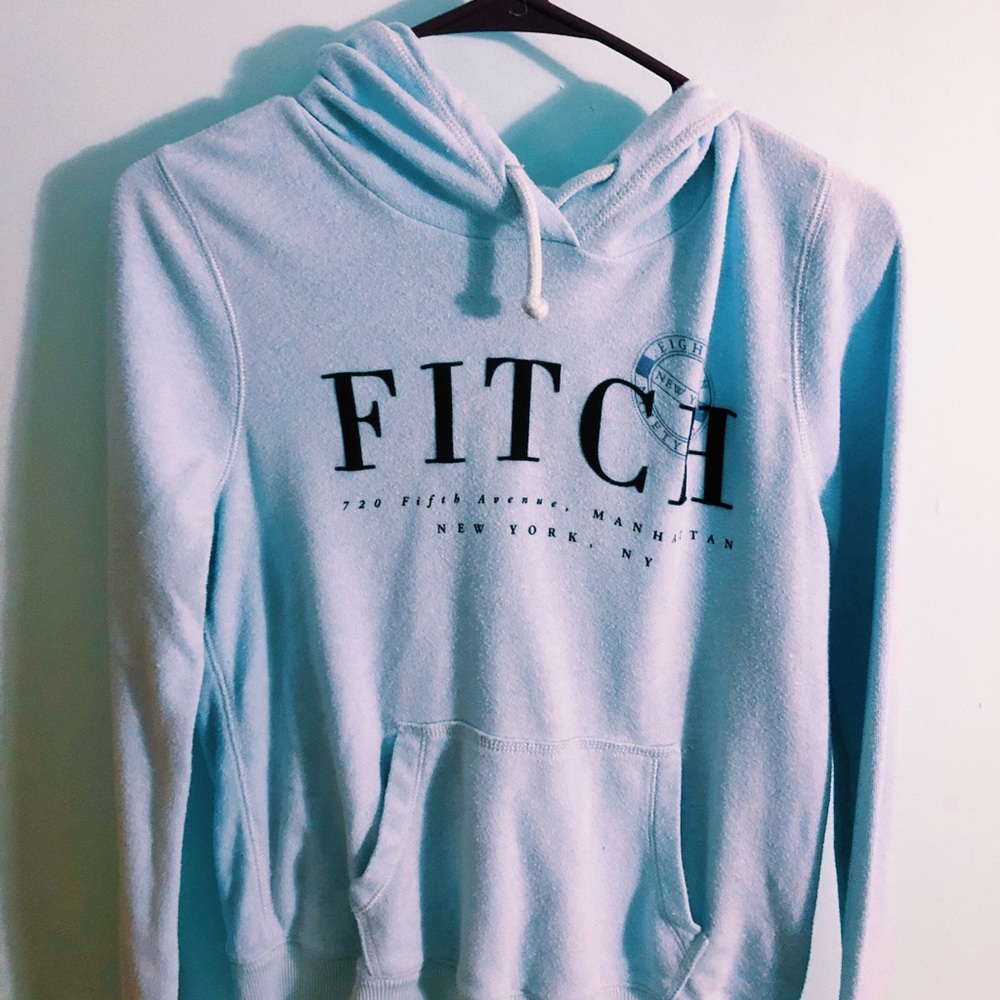 blue Abercrombie & Fitch hoodie - size small